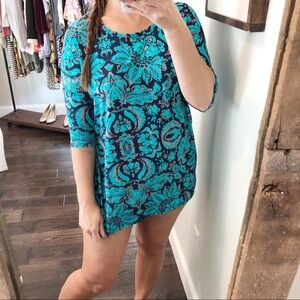 LulaRoe Xsmall floral high low cozy T-shirt dress